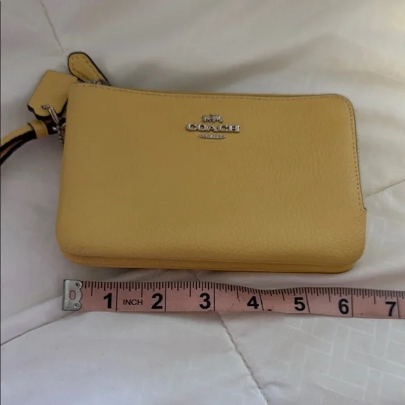 Coach Yellow Wristlet Clutch - Picture 9 of 10